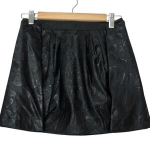 AX Armani Exchange Black Metallic Mini Skirt Y2K 0